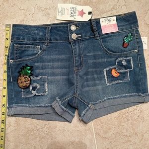 Girls size 16 Vanilla Star Denim Shorts